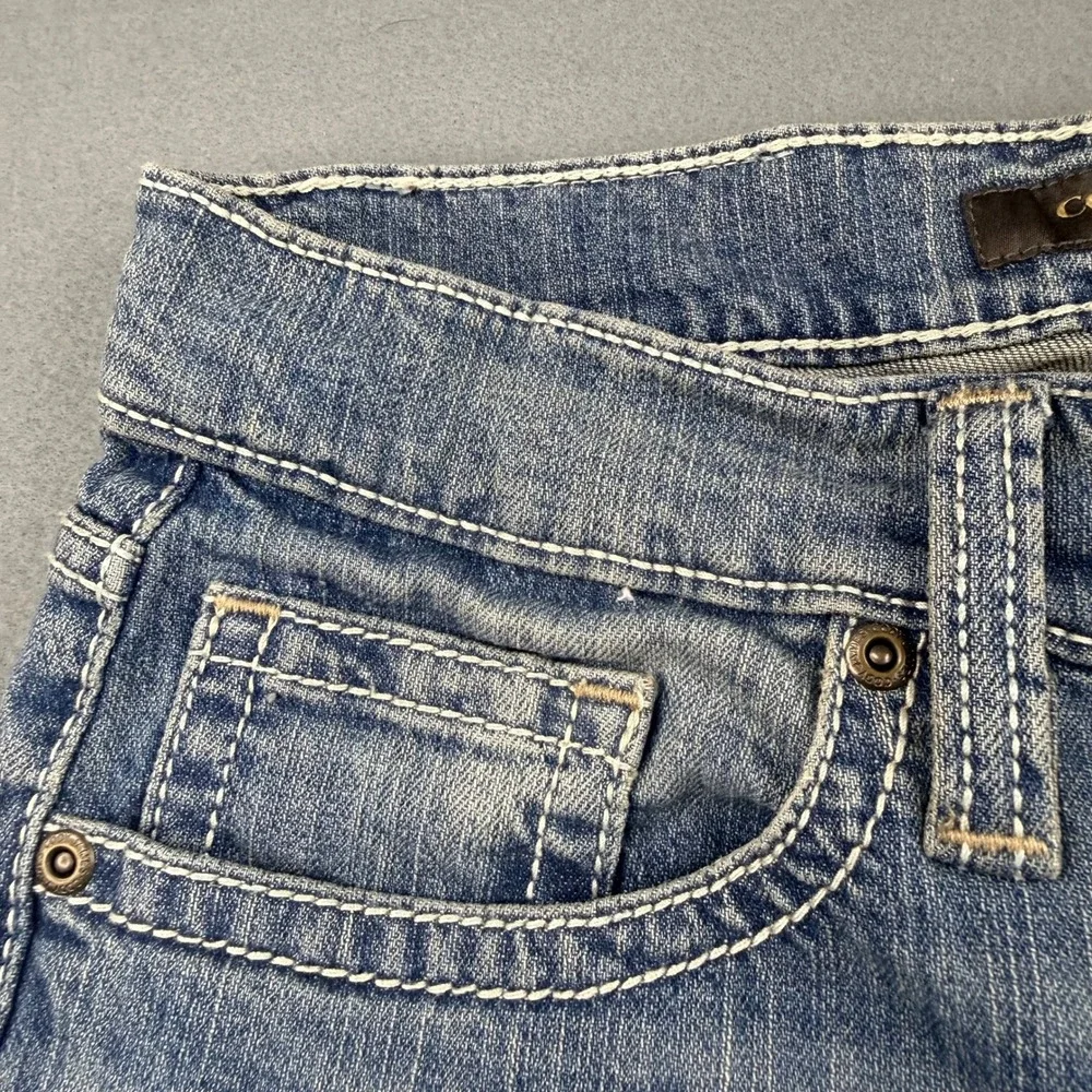 Cody James Jeans Mens 30x30 Blue Western Straight Leg Heavy Stitch Denim